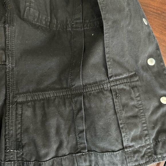 Made in Italy Jimmy Taverniti Vintage Y2K Black Military Cotton Jacket small - Picture 6 of 9